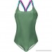 TANGSen Women Swimwear Sexy Bikini One Piece Push-Up Padded Backless Beachwear Green B07LF6P44V